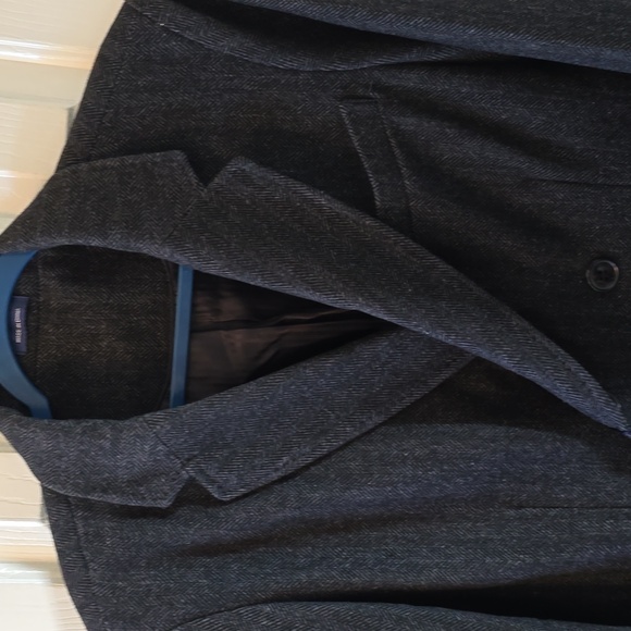 STAFFORD MENS CLASSIC BLACK & GRAY COAT SIZE MEDIUM - Picture 8 of 16